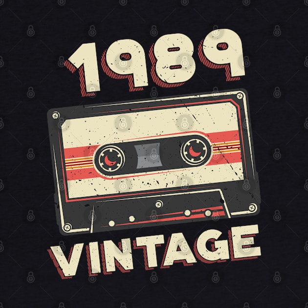 Vintage 1989 Retro Cassette Tape 31st Birthday by aneisha